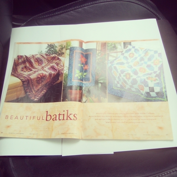 Fons & Porter Love of Quilting Magazine March/April 2007 Batiks Quilt Patterns - Picture 5 of 7